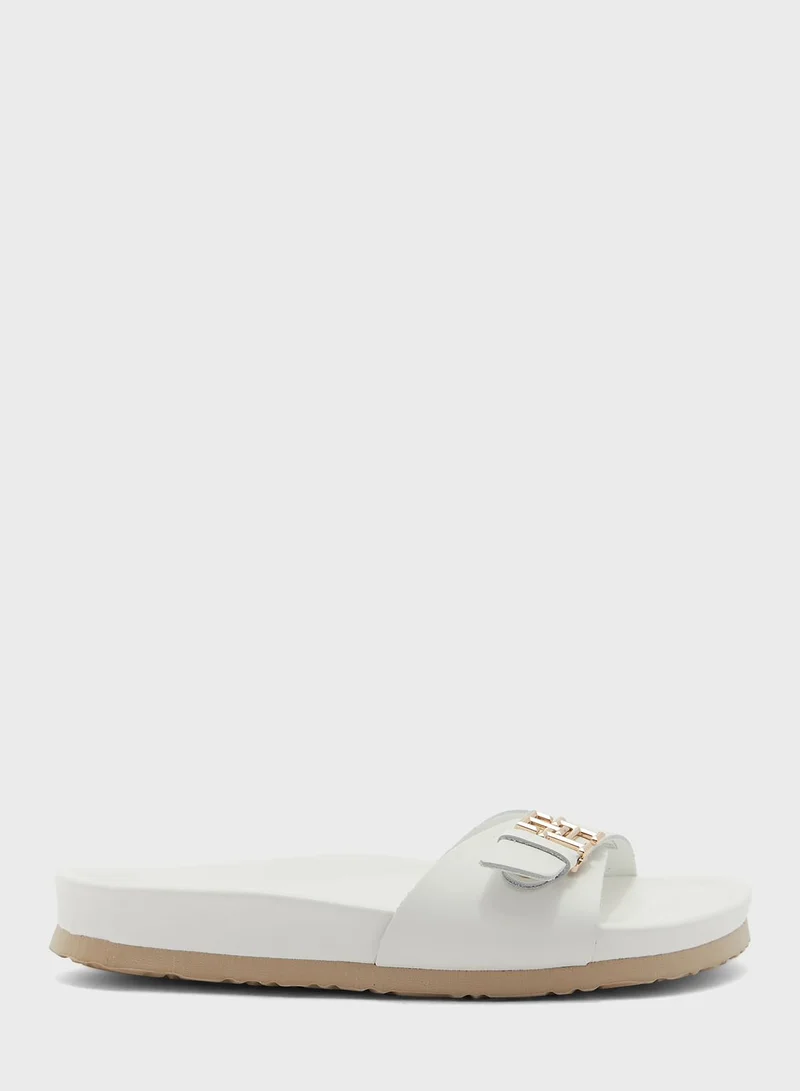 TOMMY HILFIGER Logo Detail Wedge Sandals