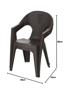 Cosmoplast Set of 2 Regina Chair (Dark Brown)  - Image 3
