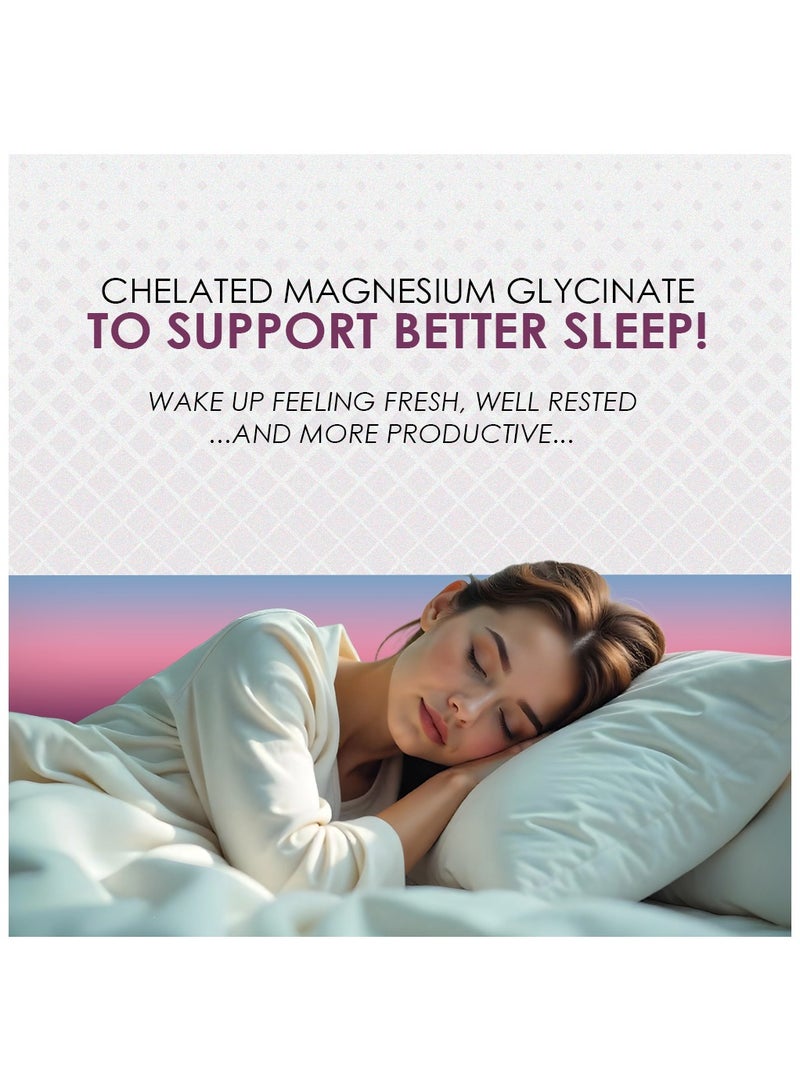 Ambrosial Chelated Magnesium Glycinate 2000mg | Provides 440mg Elemental Magnesium per Serving | 120 Vegan Tablets - Image 5