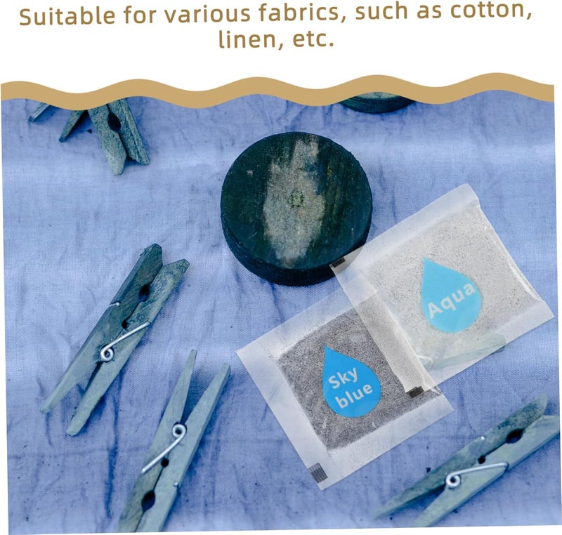 10pcs Fabric Dye Tie Dye Kit for Groups DIY Tie Pigment Shirts Dresses Jeans - Image 3