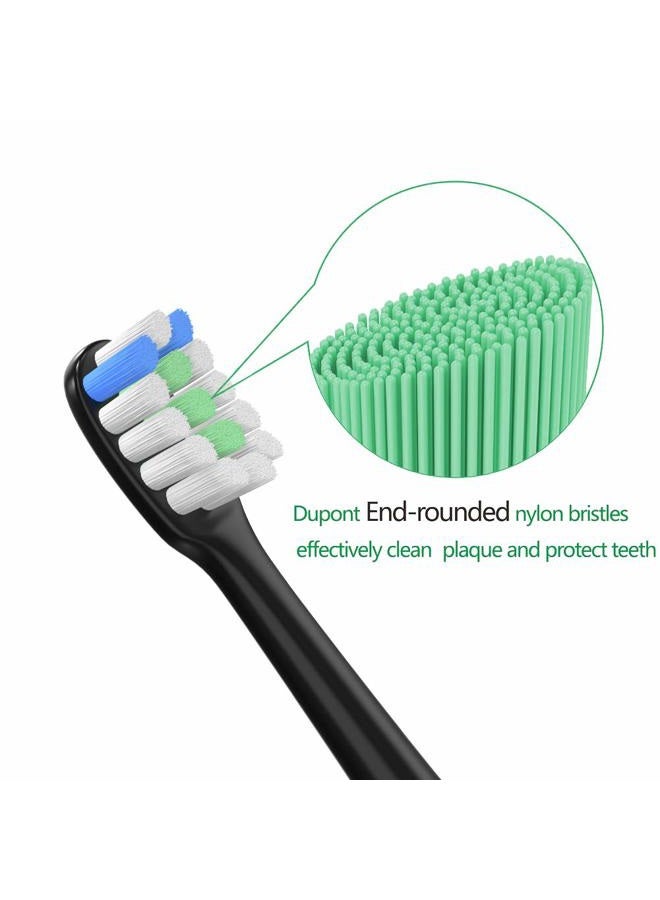 WuYan 4 Pack Toothbrush Heads for Xiaomi Deep Cleaning, Automatic Electric Sonic Replacement Tooth Brush for Soocare X3, Soocas X3 Electric toothbrushes, with Travel Caps - Image 4