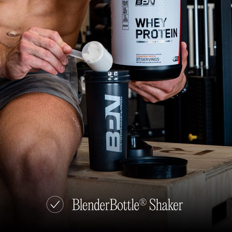 BARE PERFORMANCE NUTRITION Blender Bottle Shaker Bottle, 28 oz Shaker Bottle with Wire Whisk, Black - Image 5