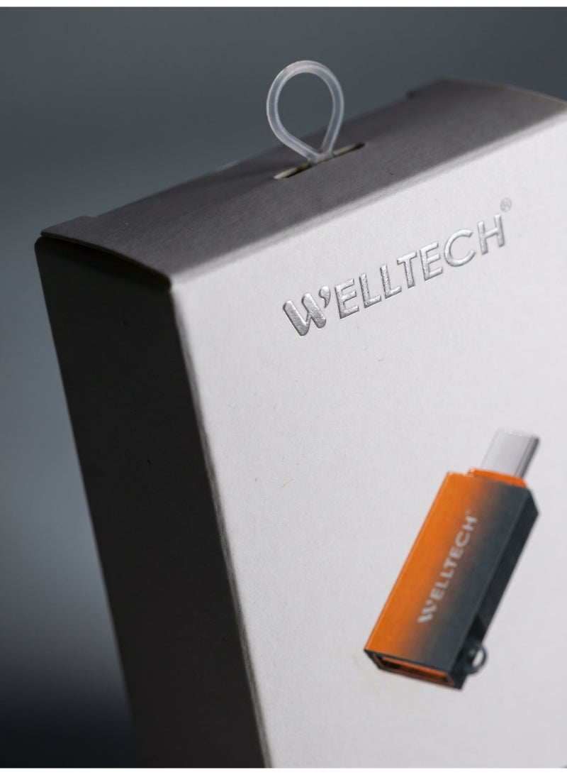 WELLTECH WCO92 USB to Type-C OTG Adapter USB-C Converter for Android Phone Laptop Data Transfer Connector for Flash Drive Keyboard Mouse Compact Design - Image 5