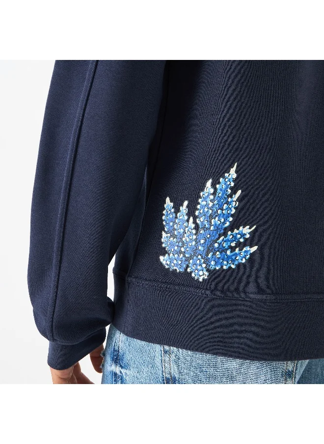 Lee Cooper Lee Cooper Embroidered Crew Neck Sweatshirt with Long Sleeves
