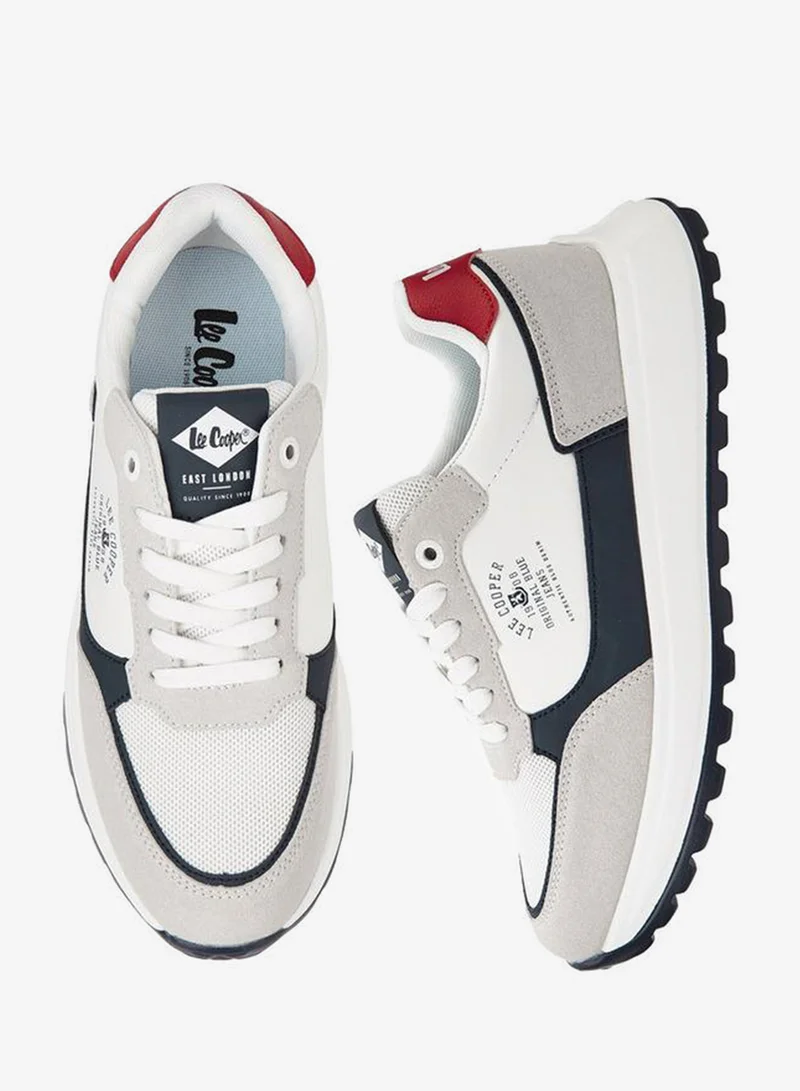 Lee Cooper Men's Panelled Lace-Up Sneakers