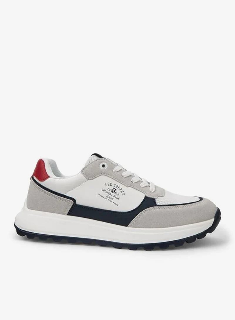Lee Cooper Men's Panelled Lace-Up Sneakers