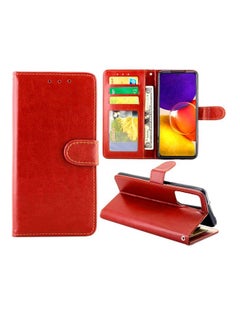 Generic Case Cover For Samsung Galaxy Quantum 2 Crazy Horse Texture Leather Horizontal Flip Protective Case with Holder & Card Slots & Wallet & Photo Frame Brown 