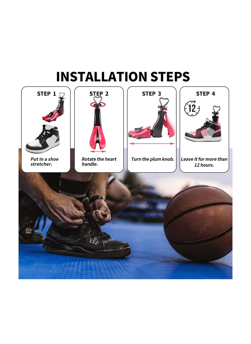 SYOSI - Shoe Stretcher, New Boot Stretcher Women Men, 4-Way Stretchable, for Shaping the Inside of the Shoe, for High Tops and Boots with Laces or Zippers, and Most Flats and High Heels - Image 1