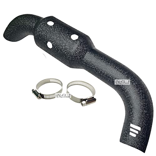Dhe Best Bike Silencer Bend Pipe Heat Shield Protector/Cover Guard and Black only for Bs6 Model Compatible with RE Classic Battle Green 350 - Image 3