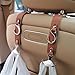 yicheyiyou Car Purse Hook for Men WomenUpgraded 3 in 1 Stronger Superior Leather Car Purse Holder Vehicle Seat Headrest Hanger Hooks for Grocery Bag Coats Umbrellas Handbag Car Hooks Car Accessories Interior - Image 2