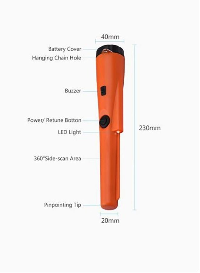 Bukela Metal Detector Portable Gold Detector for Adults and Kids Waterproof 360° Scan Metal Detecting Accessories with Buzzer Vibration Treasure Hunting Tool with Holster - Image 4