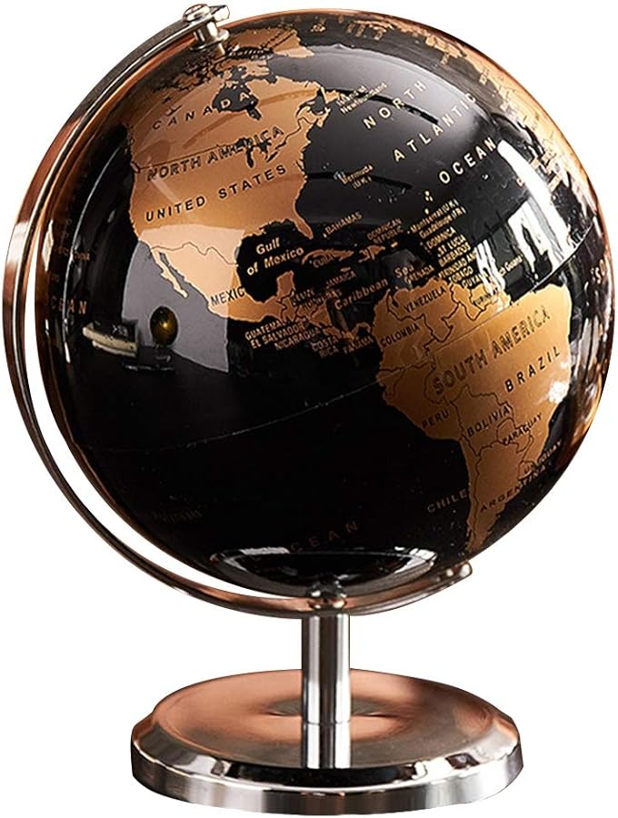 Gold Constellation Globe World Map Desk Ornament Office Decor Accessory - Image 1