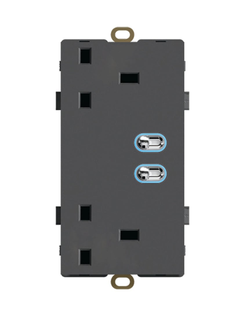 Foreign trade switch socket (146 type two-position switch with two-position 13A socket) 