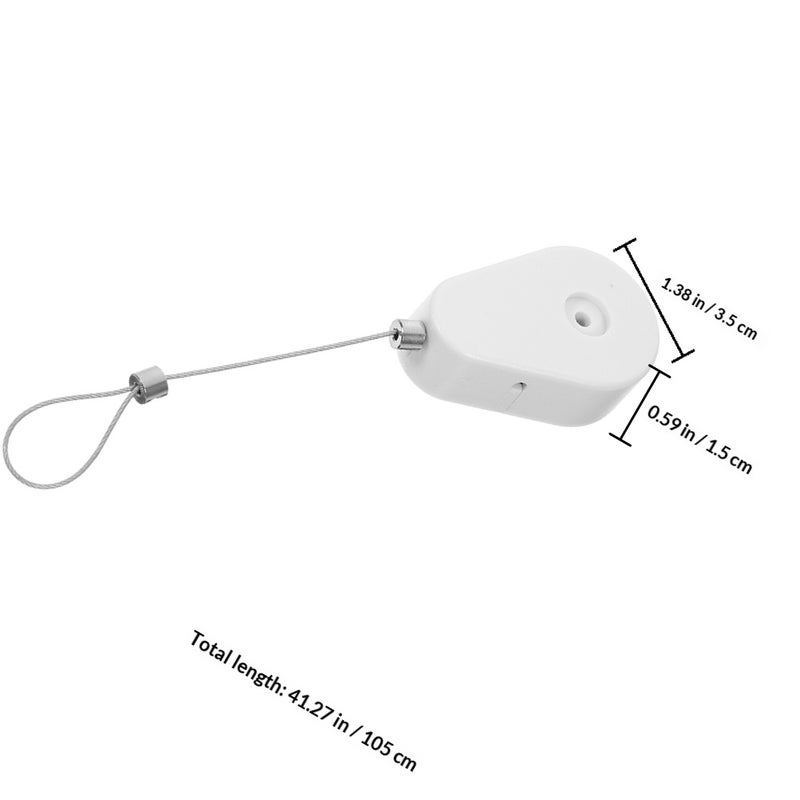 2pcs Retractable Security Cable Lock Adhesive Anti-Theft Wire Retractable Security Cable Lock Control Security Lock for TV DVD Phone - Image 2