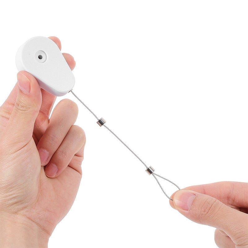 2pcs Retractable Security Cable Lock Adhesive Anti-Theft Wire Retractable Security Cable Lock Control Security Lock for TV DVD Phone - Image 5