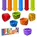 Tendry Sensory Slap Bracelets Fidget Toys for Adults Kids 6 Pack Textured Silicone Anxiety Relief Items for Autism ADHD Fidgets for Classroom Calm Down Corner Supplies Stocking Stuffers for Teen Gift - Image 2