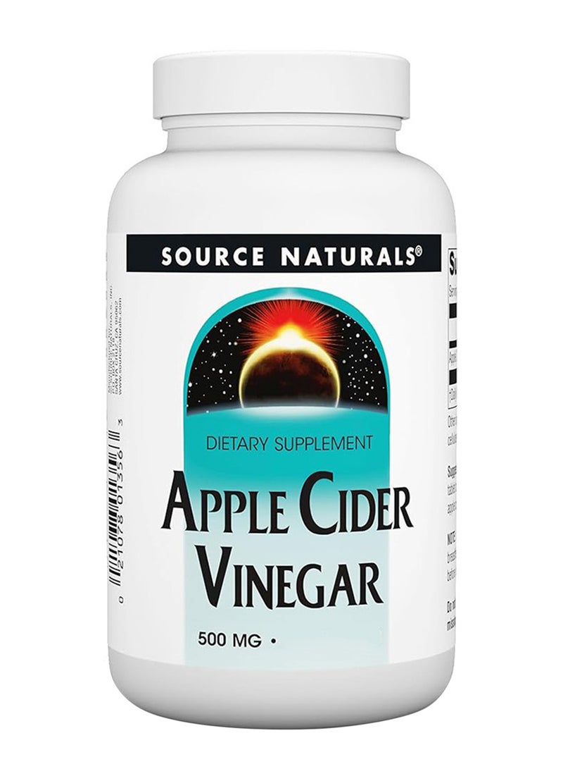 Source Naturals Apple Cider Vinegar 500 Mg 90 Tablets Supports Digestive Health 