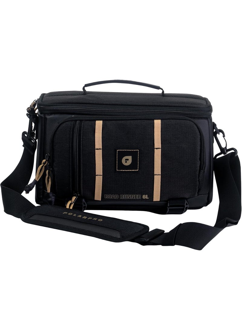 PolarPro RoadRunner Shoulder Bag 6L (Black) – RD-RNNR-6L, Ultralight Compact Camera Bag, Fits Mirrorless Camera & Lenses, Top Filter Pocket, Water-Resistant Storage, For Quick-Access Shoots - Image 3