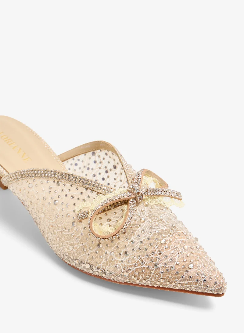 LORIANNE  Kaveesha- Crystal  pumps for Women | Best Price UAE
