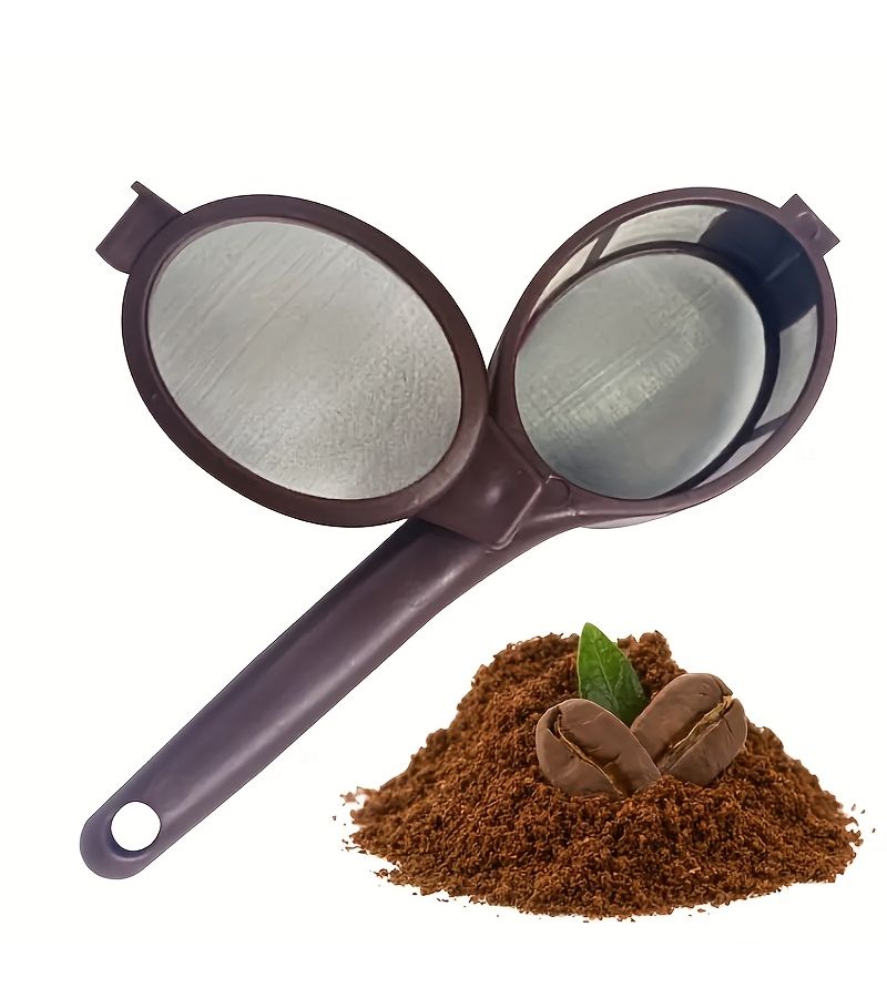 Portable Coffee Filter Spoon 3pcs High Performance Capsule And Powder Filtration Suitable For Coffee Makers And Baking Enthusiasts Plastic - Image 1