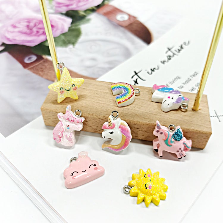 Cartoon Resin Accessories Diy Jewelry Necklace Bracelet Sheep Eye Pendant Mobile Phone Case Patch Children Hair Accessories - Image 5
