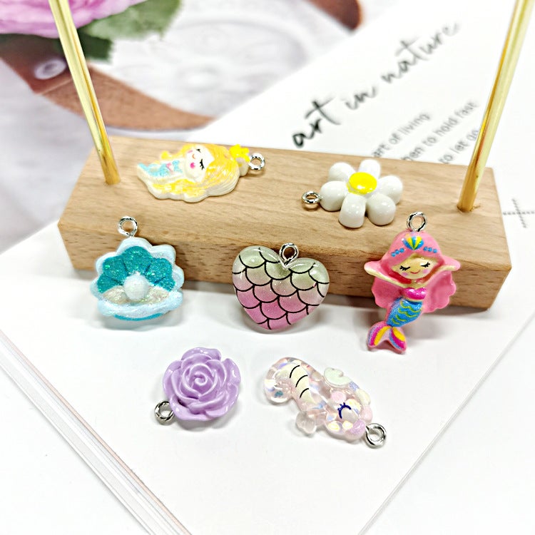 Cartoon Resin Accessories Diy Jewelry Necklace Bracelet Sheep Eye Pendant Mobile Phone Case Patch Children Hair Accessories - Image 4