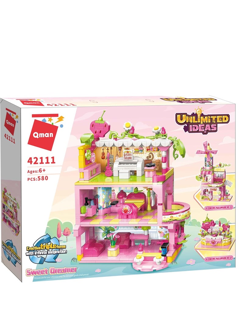 Qman Sweet Dreamer (580 PCS) - Magical Dreamland Building Set - Image 1