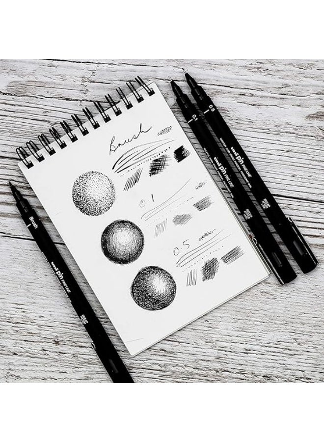 يوني بول قلم رسم Uni Pin Fineliner أسود برأس 0.05 مم - Image 4