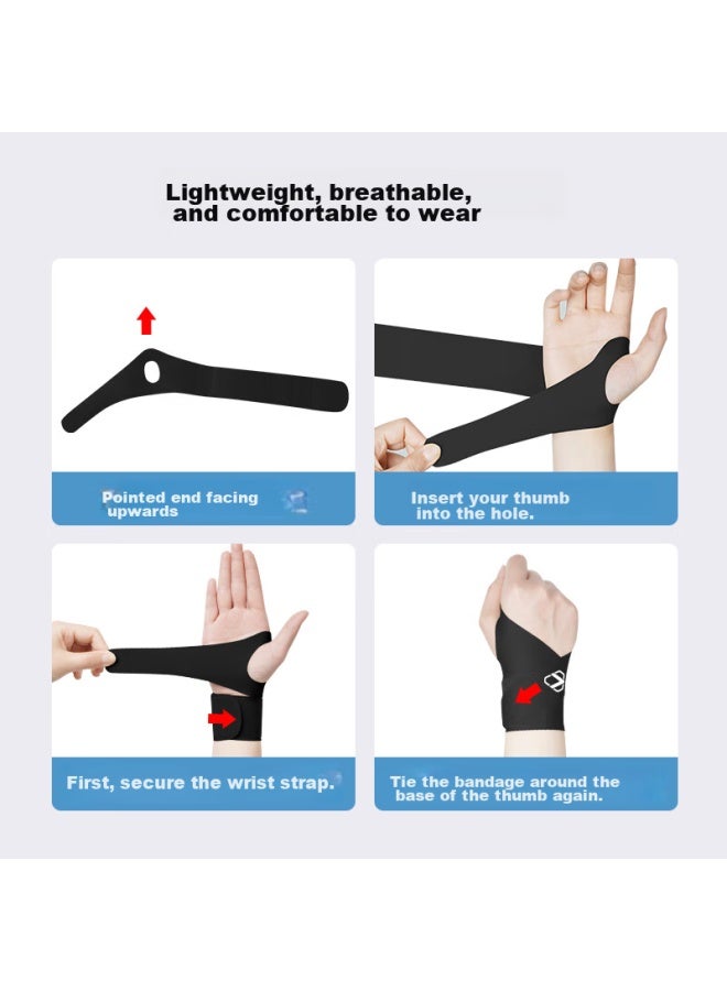NAILEKESI N Nailekesi N Tfcc Tendonitis Wrist Brace, Sprain Fixation, Compression, For Sports, Fitness, Badminton, Gaming, E-sports, Medical Protective Gear - Image 4