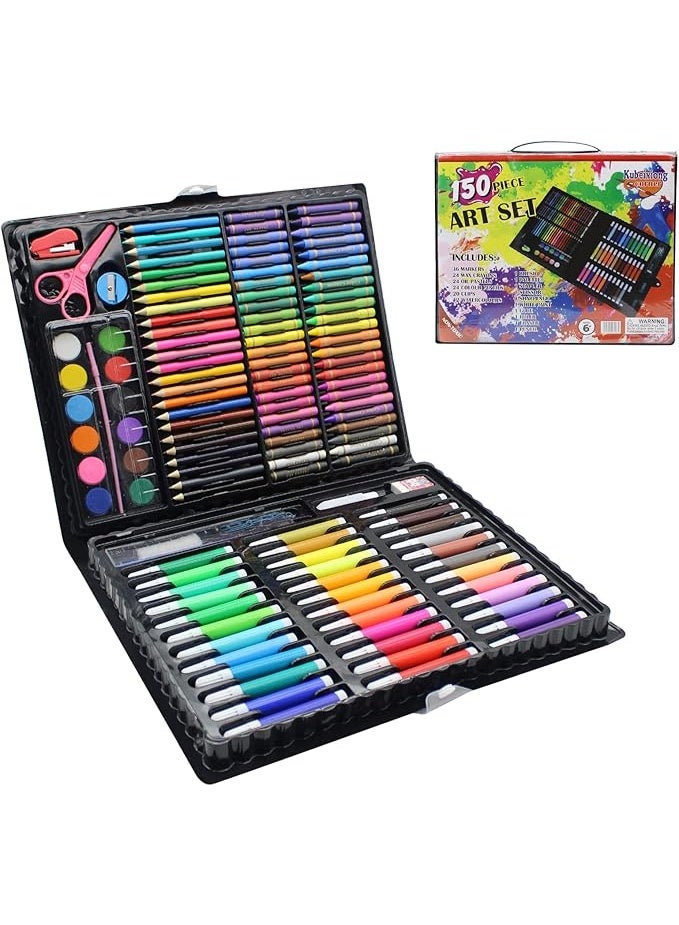 Shuban Art Supplies For Kids Deluxe Kids Art Set, Black - Image 2