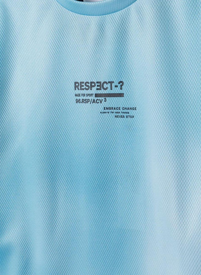 MINOTI Boys sports mesh t-shirt contrast panels mint - Image 4