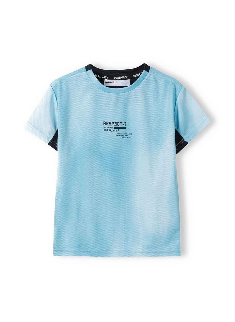 MINOTI Boys sports mesh t-shirt contrast panels mint - Image 2