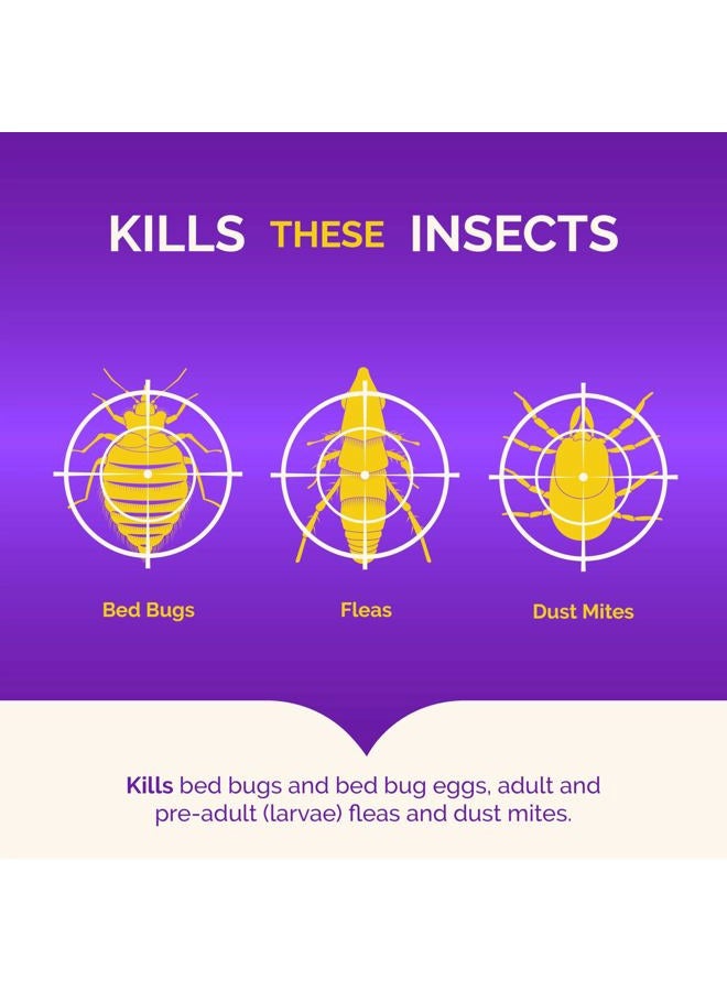 Hot Shot رذاذ قاتل حشرات السرير الجاهز للاستخدام، يقتل حشرات السرير وبيض حشرات السرير، يقتل البراغيث وعث الغبار، 32 أونصة - Image 2