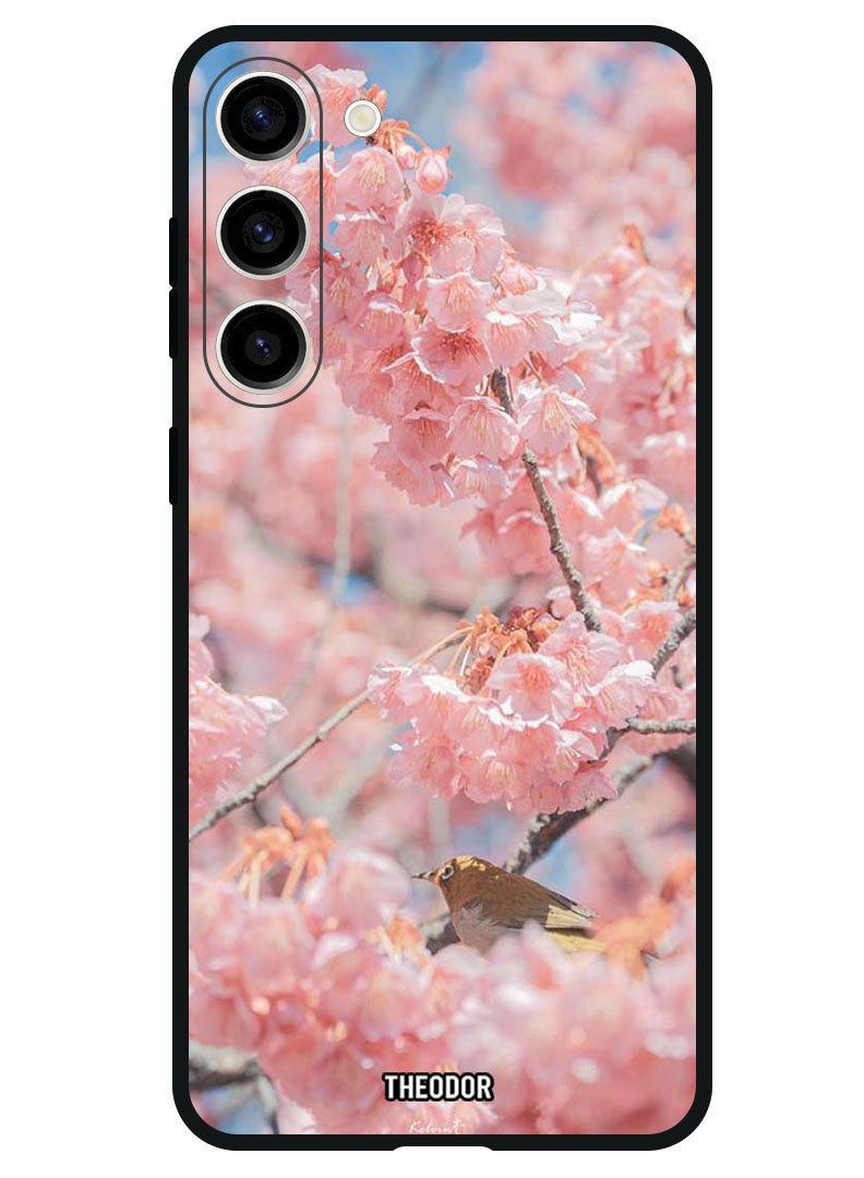 Theodor Protective Case Anti Scratch Shock Proof Bumper Cover For Samsung Galaxy S23 FE Pink flowers - Image 1