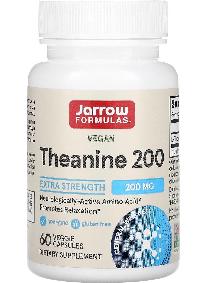 jarrow formulas Theanine 200, 200 mg, 60 Veggie Capsules