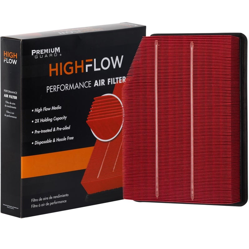HIGHFLOW High Performance PreOiled Disposable Engine Air Filter PA99417X Fits 20192025 Chevrolet Silverado 1500 20192025 GMC Sierra 1500 20212025 Chevrolet Tahoe Suburban