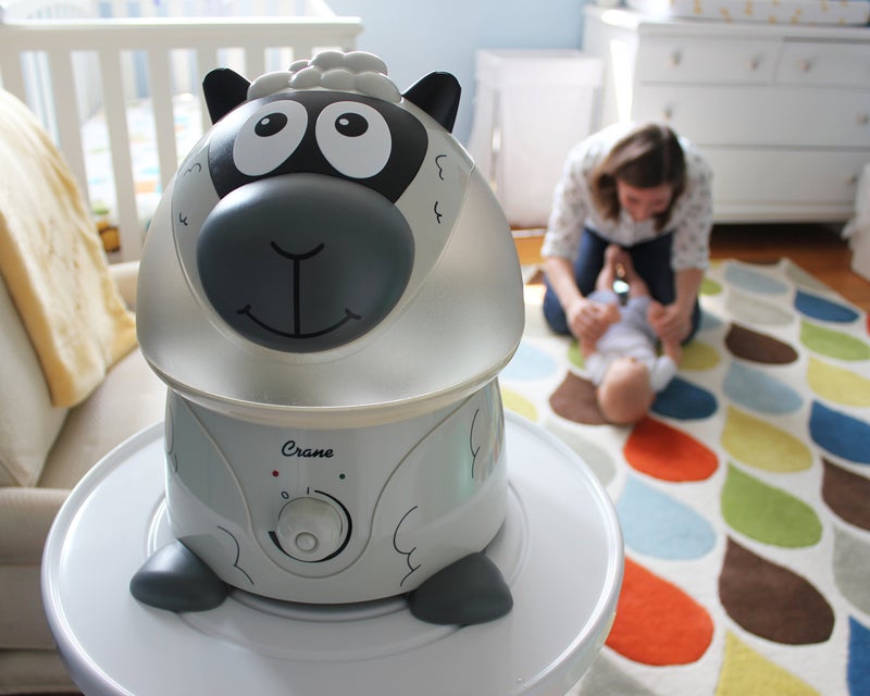 Crane Adorables Ultrasonic Humidifiers for Bedroom and Baby Nursery, 1 Gallon Cool Mist Air Humidifier for Large Room or Kid's Room, Humidifier Filters Optional, Sheep - Image 4