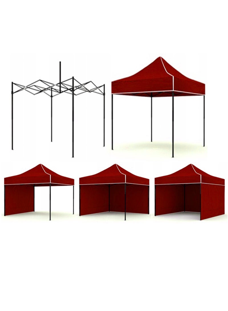 Ultimate 3x3m Steel Frame Outdoor Tent – Quick Setup, Waterproof Canopy for Events, Parties, Camping, UV Protection, Portable Shelter with Adjustable Height