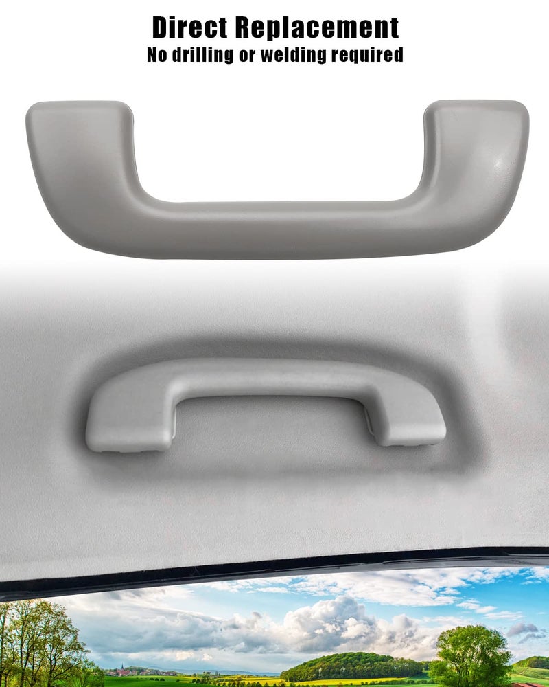 TIKSCIENCE Auto Roof Pull Handle Without Hook Fit for Toyota Corolla 4Runner Rav4 Highlander Yaris Vios 2003-2021 Front Grab Rail Grey Replace 74610-52020 74610-52030 74619-0M010 74683-8010 - Image 5