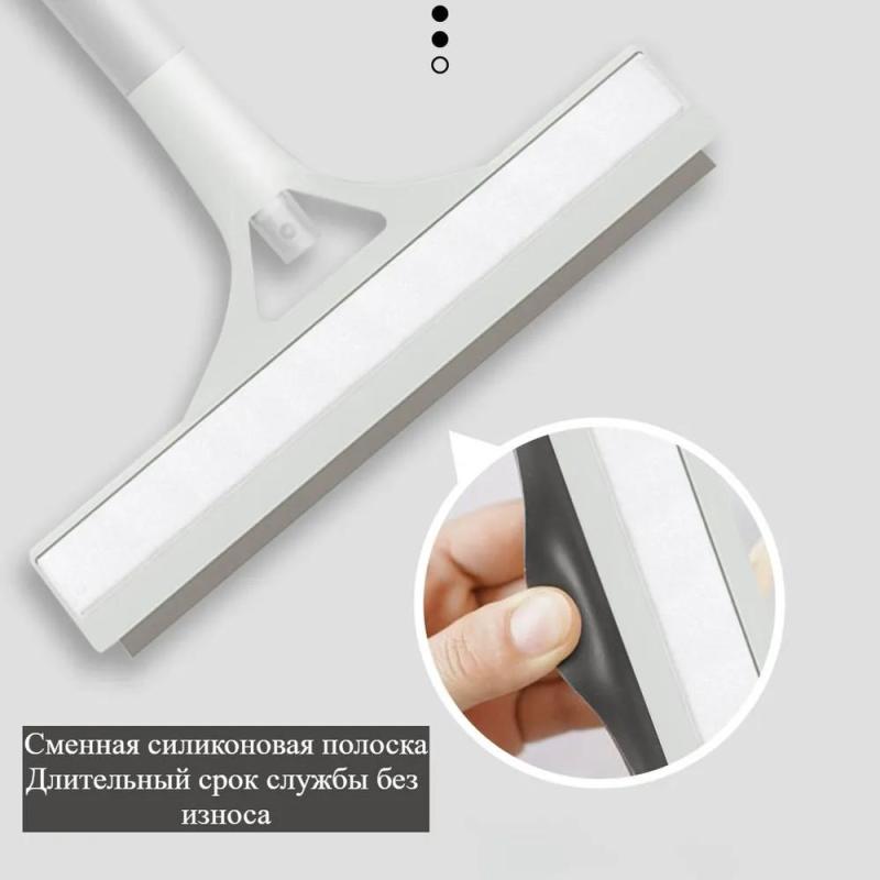 Window Cleaning Tool - 3-In-1 Design With Silicone Scraper, Effortless Grime Removal For Glass, Mirror, Glass-Ceramic Surfaces - Image 5