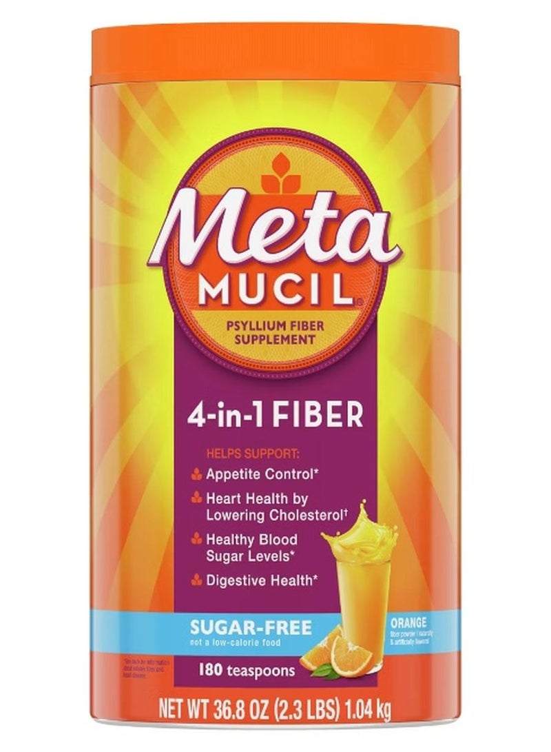 ميتاميوسيل مسحوق البرتقال خالي من السكر 4 في 1 يدعم مستويات السكر في الدم