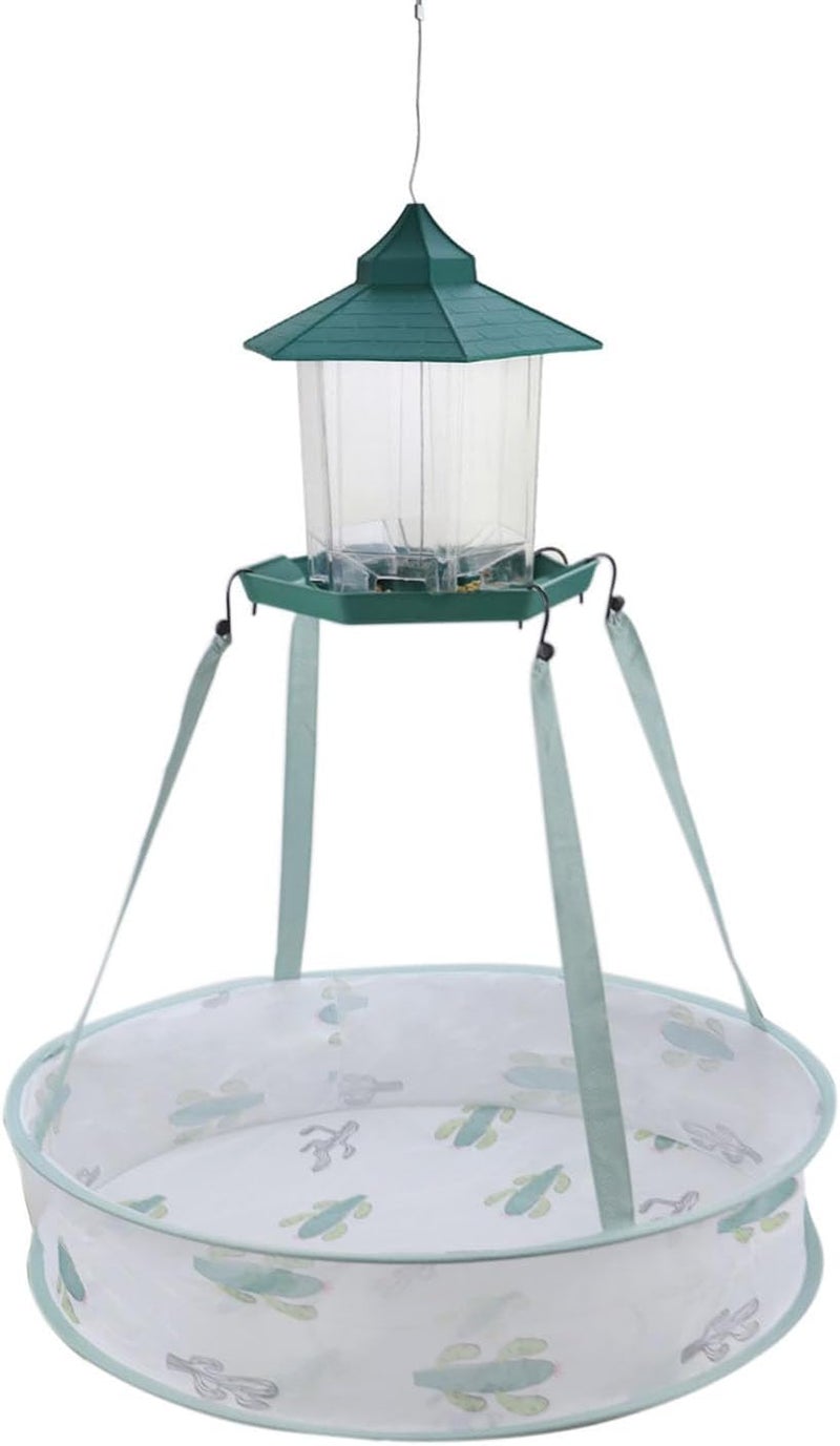 vomvomp 2 Pack Seed Hoops for Bird Feeders Bird Seed Catcher Tray Platform Feeder Hanging Tray Backyard Garden 19’’ - Image 1