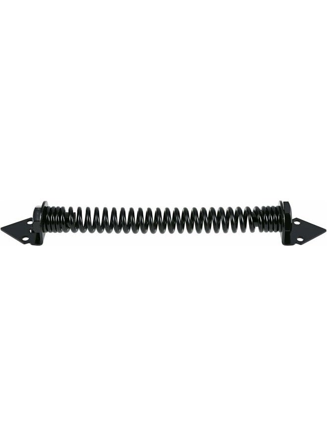 HARDWARE ESSENTIALS Hillman 851368 Black Self Closing Gate Spring Adjustable Tension, 12 Inch - Image 2