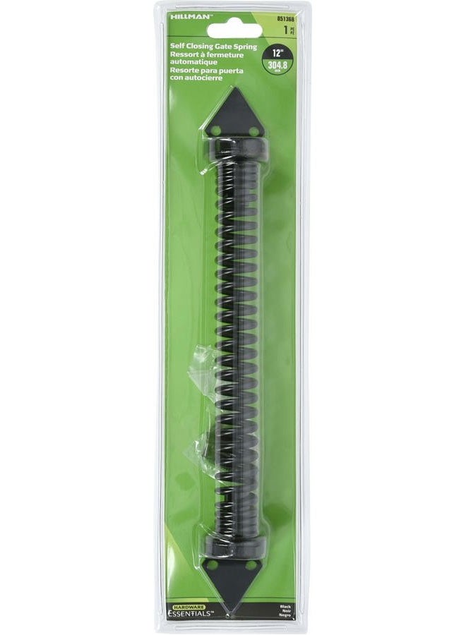 HARDWARE ESSENTIALS Hillman 851368 Black Self Closing Gate Spring Adjustable Tension, 12 Inch - Image 4