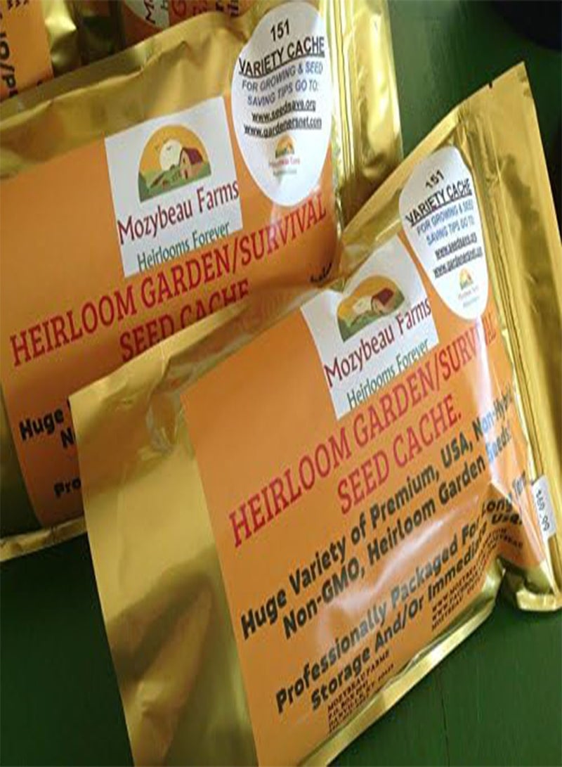 GGOOT Seeds 151 Heerloom Variety! Non-GMO Survival Seed Cache. Ready Backpack: Only Seeds  - Image 2