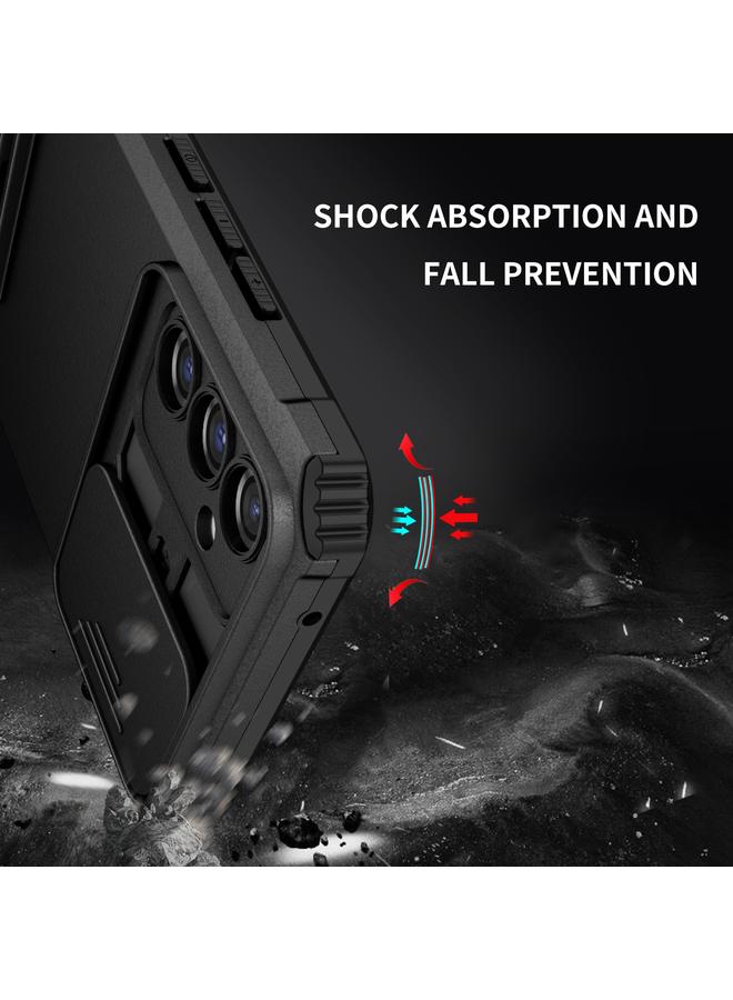 اس-توب جراب لهاتف Samsung Galaxy A34 5G مع حامل مجسم وغطاء منزلق للكاميرا - Image 4