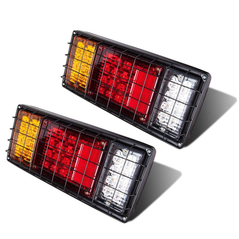 LIMICAR 40 LED Trailer Tail Lights Kit Waterproof Trailer Lights with Reverse Turn Signal Brake Trailer Light Kit Truck Tail Lights Boat Trailer Lights for UTV UTE RV Camper Pickup 2 Pack