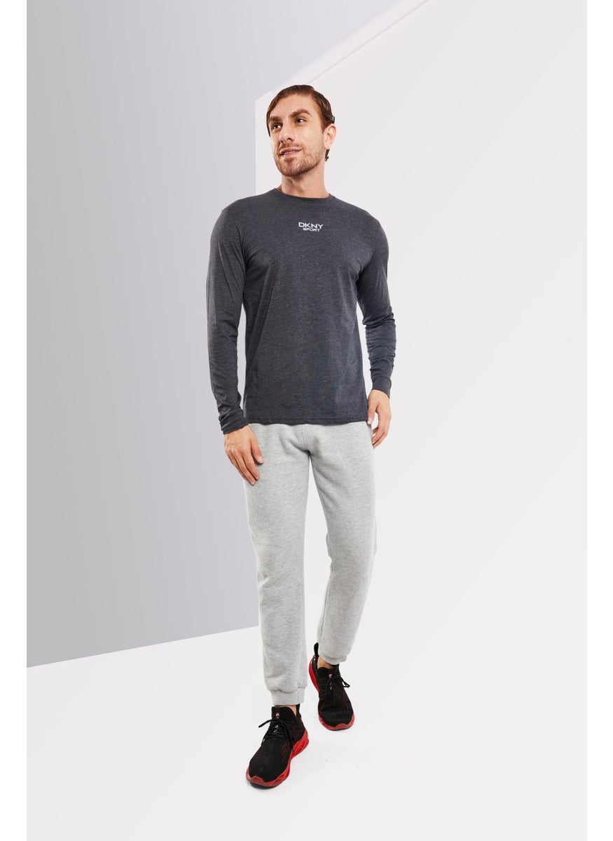 DKNY Sport Men Sportswear Fit Long Sleeves Training Sweatshirt, Black  - Image 4