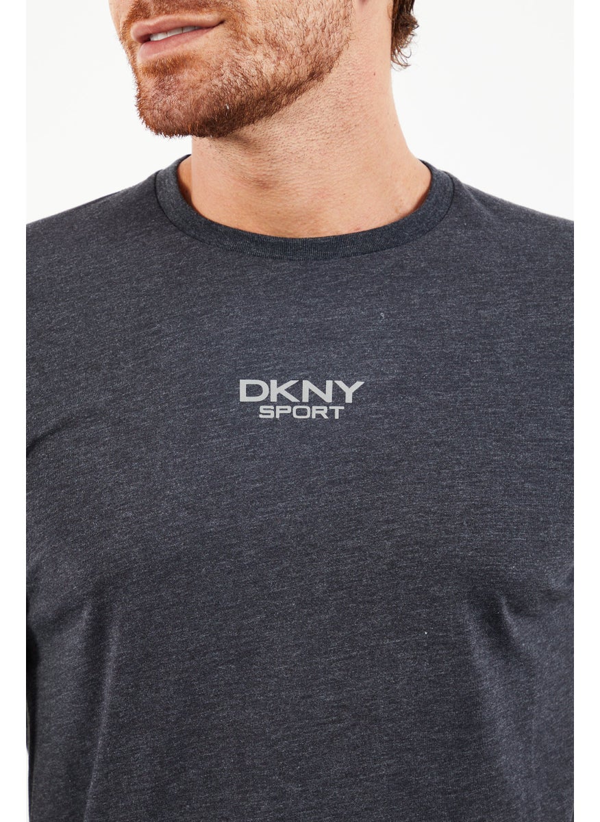DKNY Sport Men Sportswear Fit Long Sleeves Training Sweatshirt, Black  - Image 2