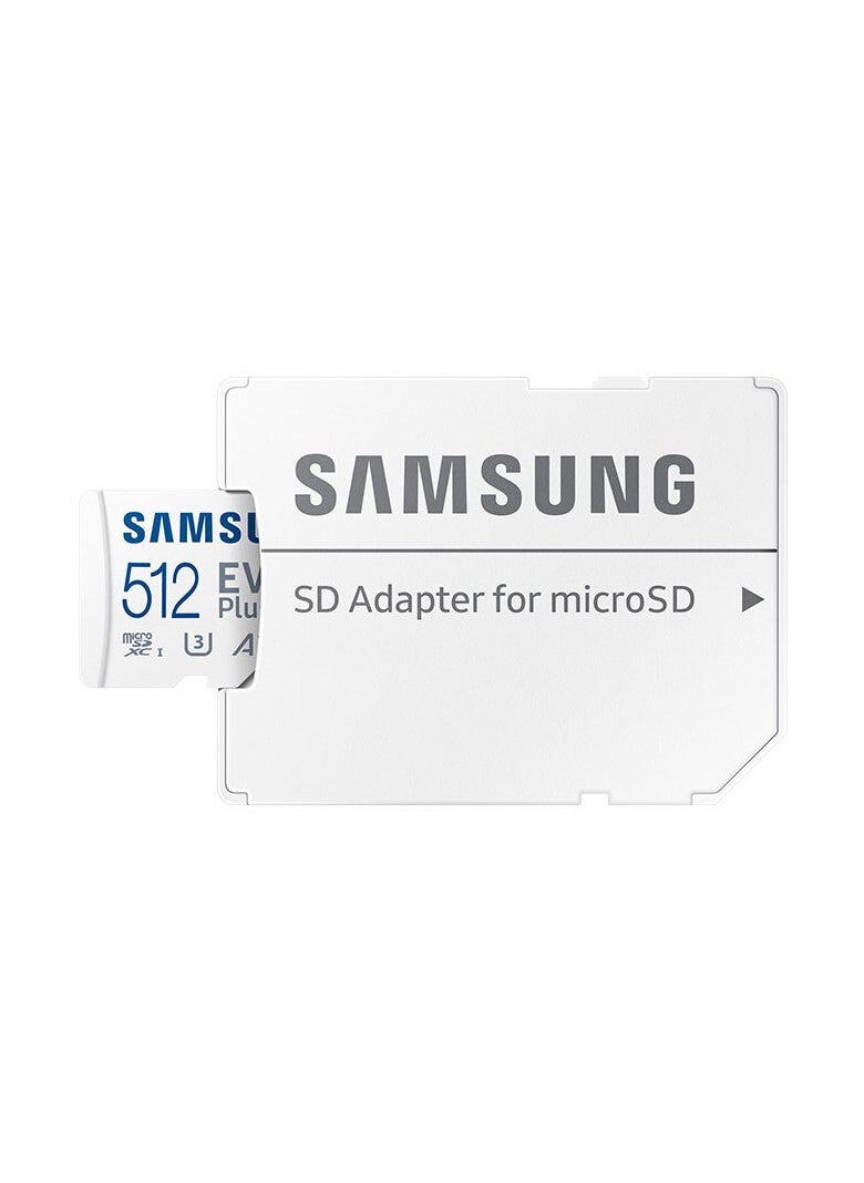 Generic - Samsung EVO Plus 512GB SD Card with Adaptor Micro Sd Card Memory Card Up to 130MB/s Expanded Storage For PS5 PS4 Switch Gaming Tablets Smart Phones Camera Security Camera GoPro Done Dash Cam 512 GB - Image 1